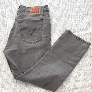 Levi's women’s straight Fit Charcoal Jeans